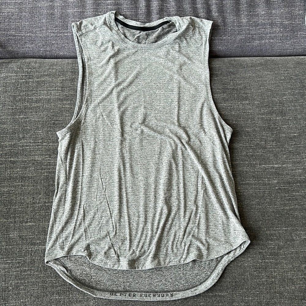 Lululemon drysense sleeveless, gray, size large (fits more like XL)